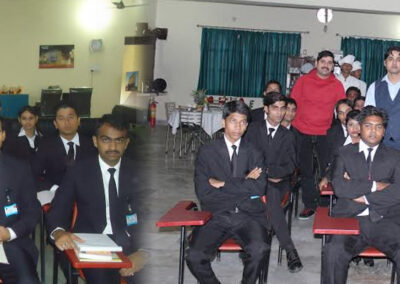 Hope Institute students engaged in classroom training, gaining theoretical and practical knowledge for the hospitality industry.