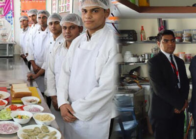 one year hotel management course students training at HIHM Uttarakhand